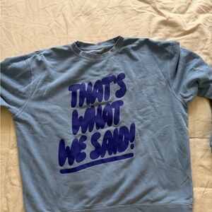 Blue Graphic Sweatshirt